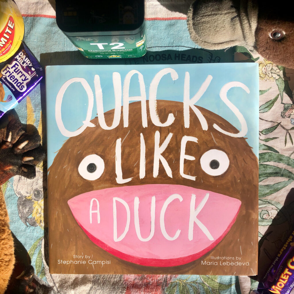 Image of the picture book  Quacks Like A Duck by Stephanie Campisi with the theme Are You Looking at the Entire Picture? 